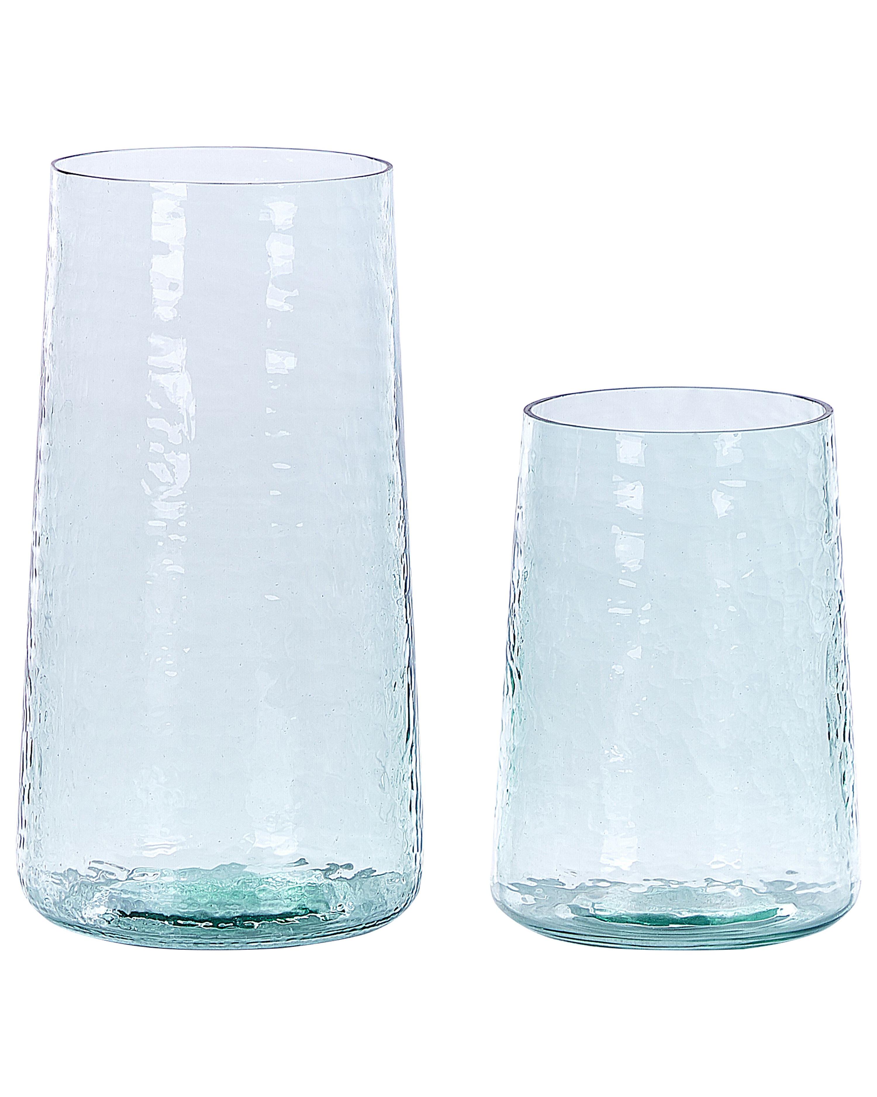 Decoratieve vaas KULCHE Glas 25/17 cm Transparant