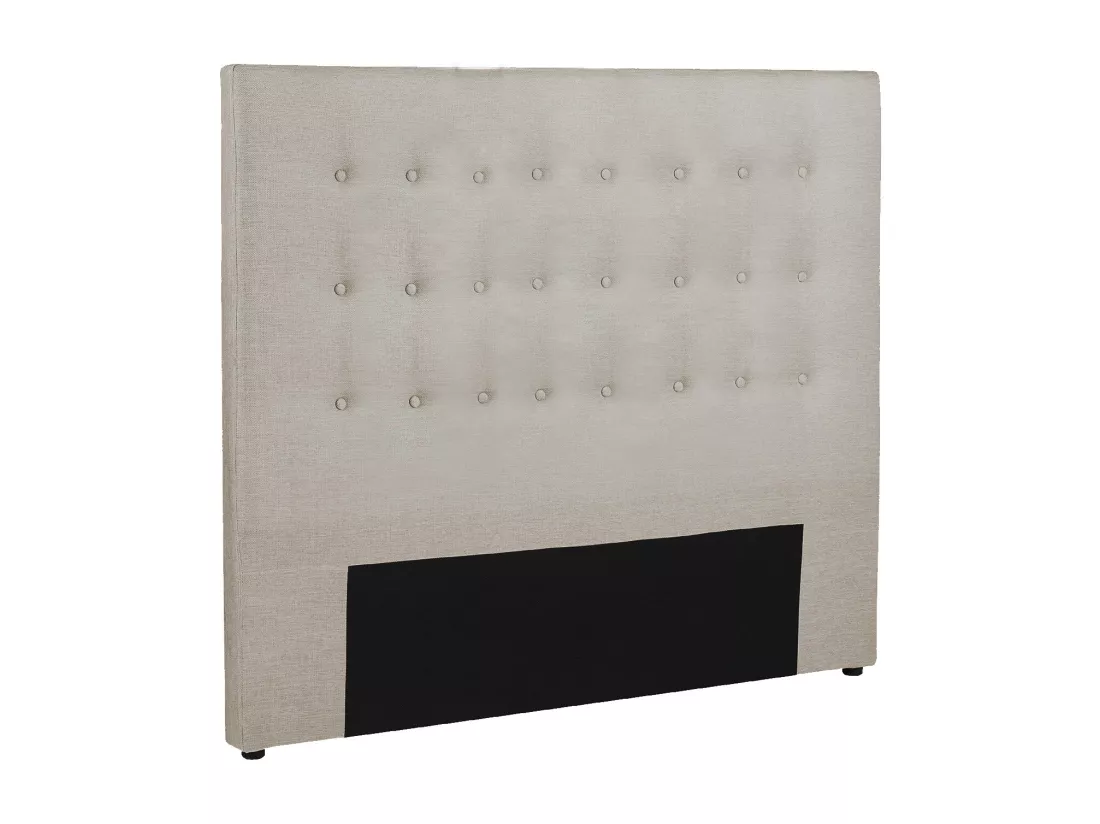 Tête de lit capitonnée 180 cm - Tissu - Beige - FRANCESCO