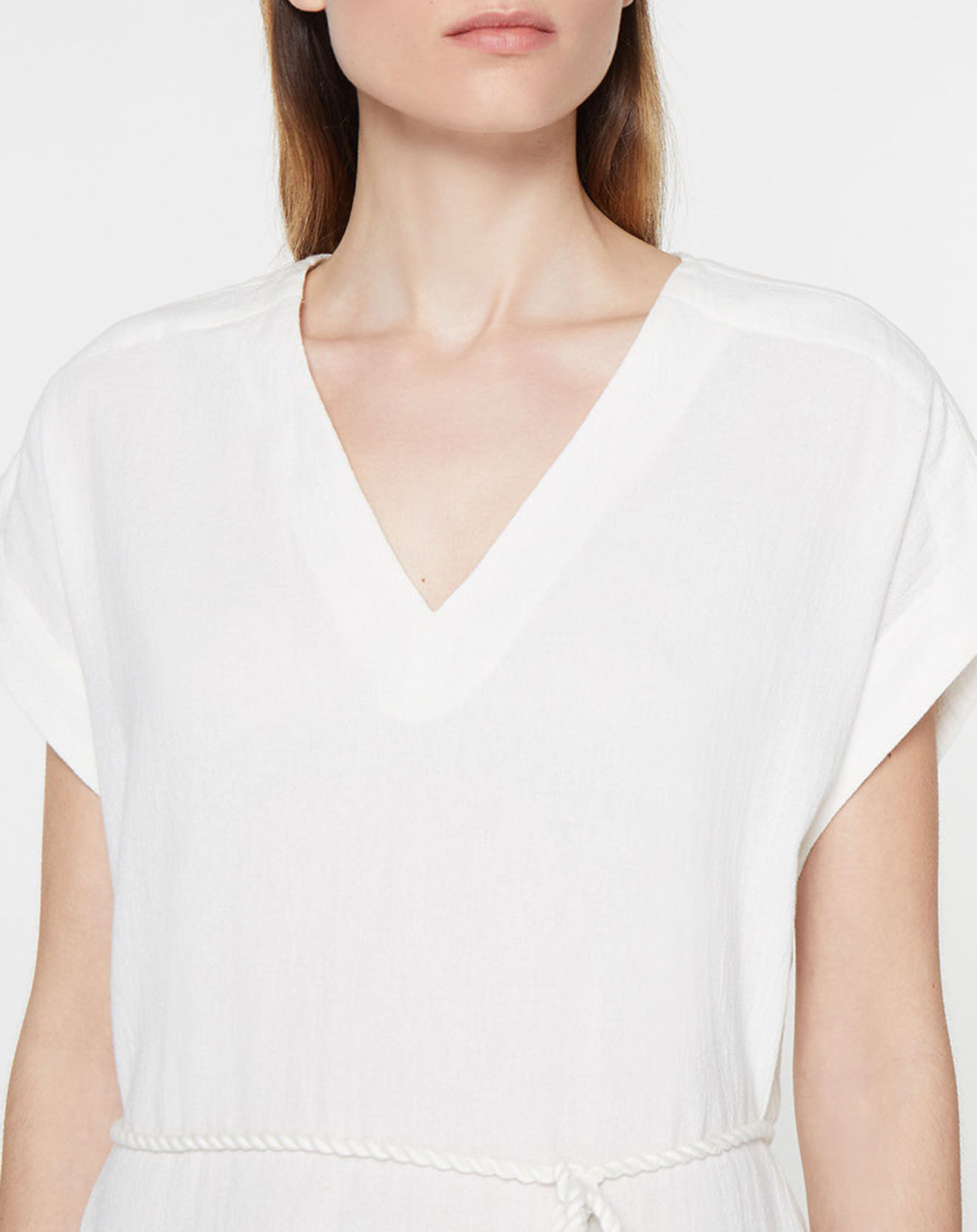 Galeries Lafayette Robe en Coton biologique Lima blanche