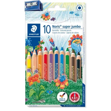STAEDTLER® Jumbo Farbstift Noris Club Super 6 mm im Etui, 10 Stück
