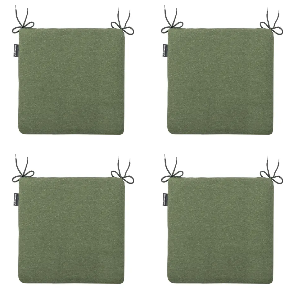 Madison - Zitkussen Panama green - Ca. 40x40 cm - Set van 4