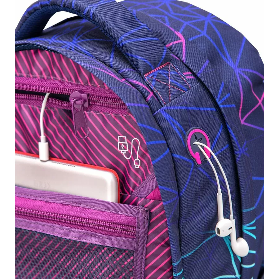 WAVE Rucksack Infinity Stripes Purple