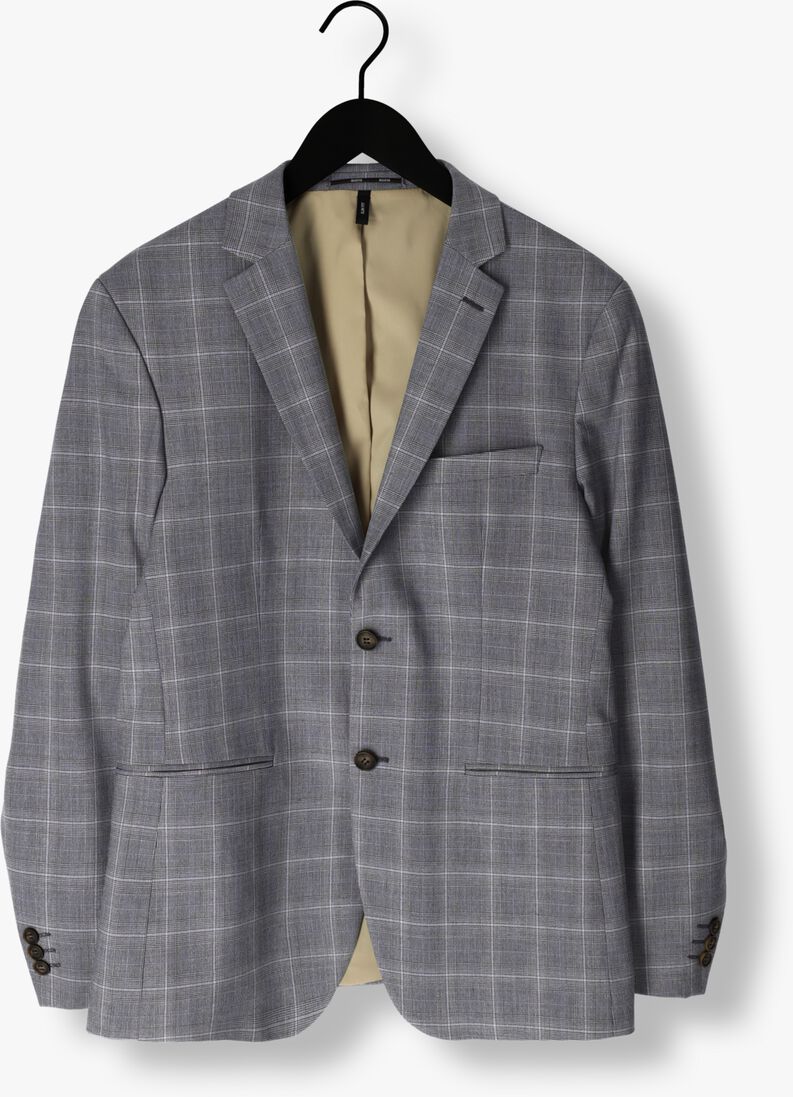 SELECTED HOMME grijze selected homme colbert slhslim-liam grey/blue check blz flex b