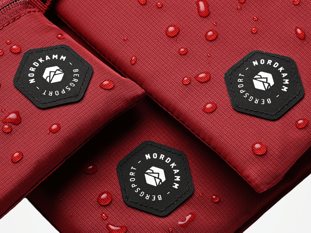 Nordkamm Etamin Red tasjes - Set van 3