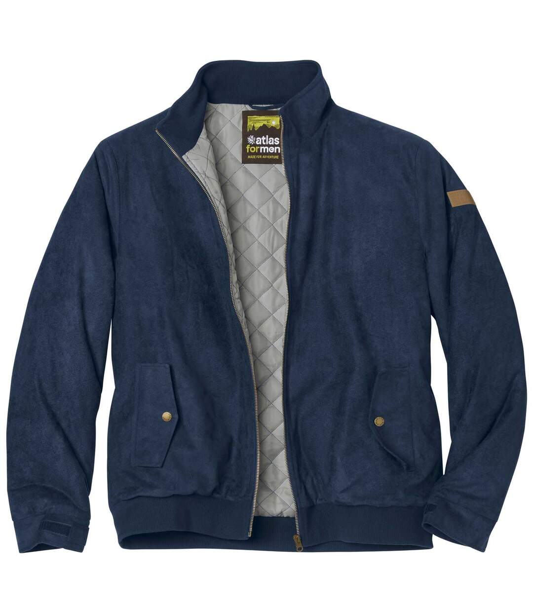 Blouson Suédine Façon Daim Intérieur Matelassé