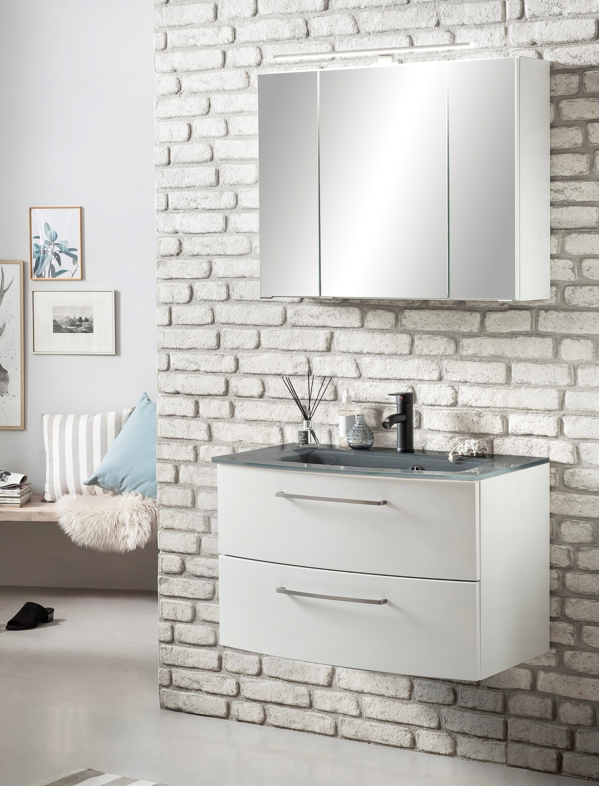 welltime Waschtisch »Windau« Breite 80 cm, mit Soft-Close Funktion