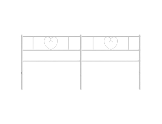 VIDAXL - Tête de lit métal blanc 200 cm