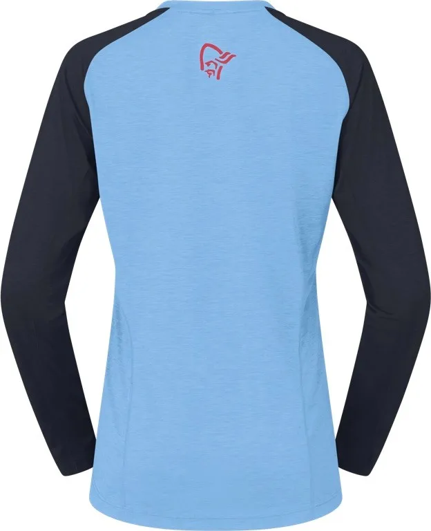Norrøna Women's Fjørå Equaliser Lightweight Long Sleeve Frozen Fjord