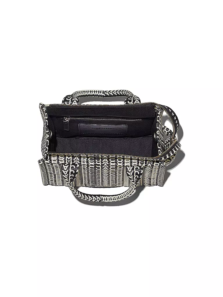 MARC JACOBS Ledertasche - Tote Bag THE SMALL TOTE LEATHER MONOGRAM  schwarz