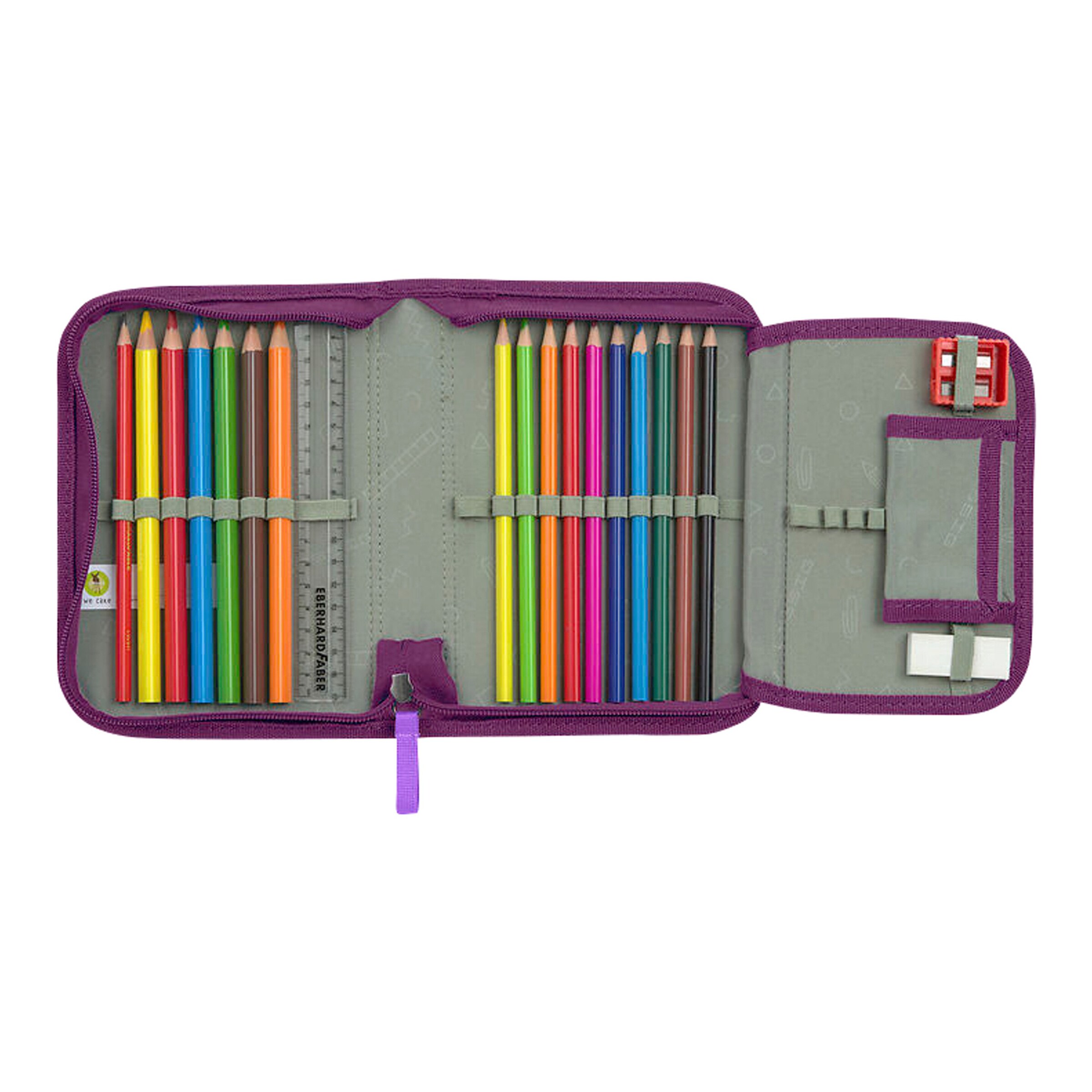 Lässig Schulranzen-Set Slim Unique 7-tlg. lilac