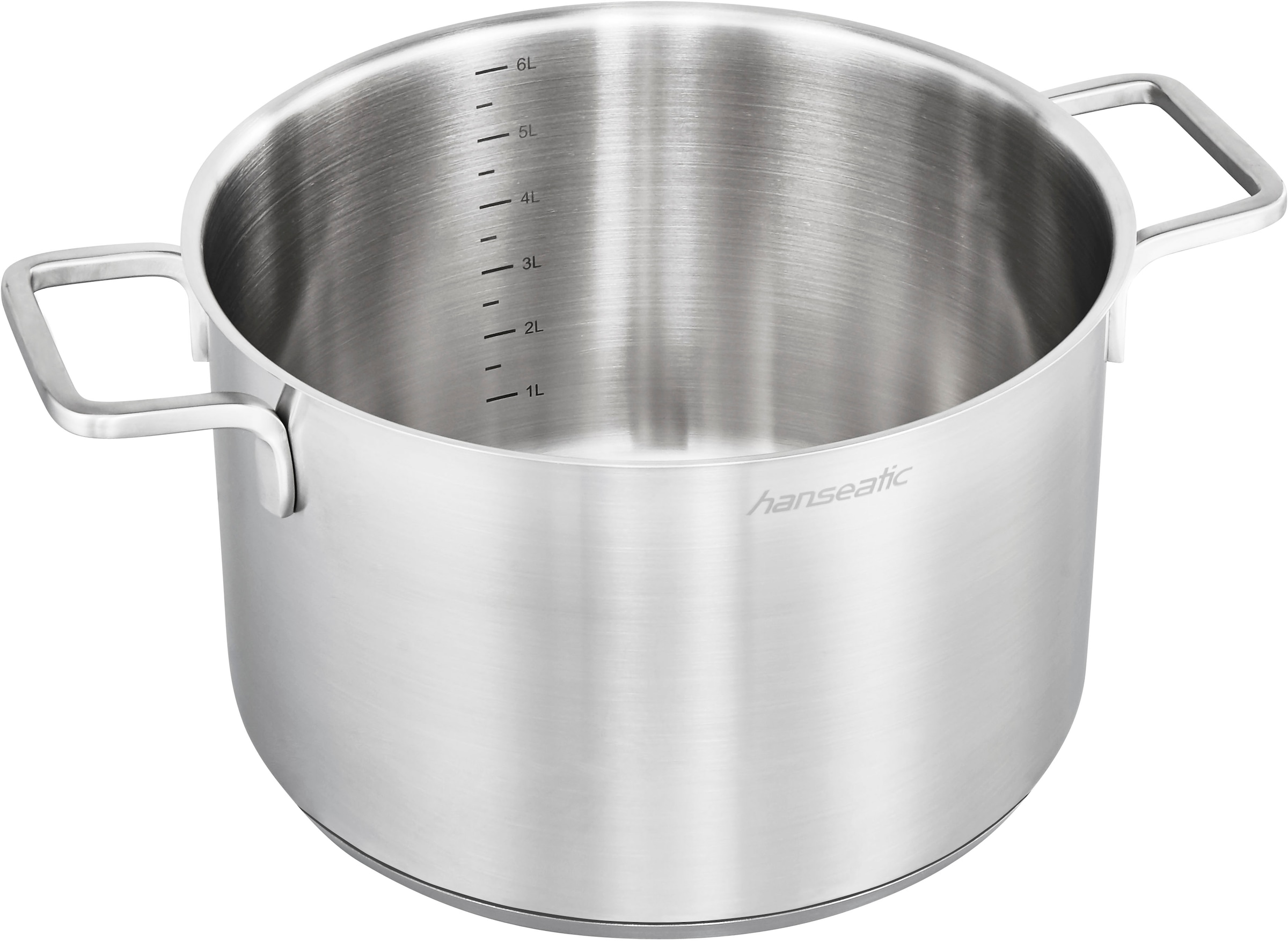 Hanseatic Topf-Set »DAILY« Set, Fleischtopf 2x 16 cm / 2x 20 cm / 1x 24 cm, Stielkasserolle 16 cm, 11 Stk. tlg. Edelstahl 18/10