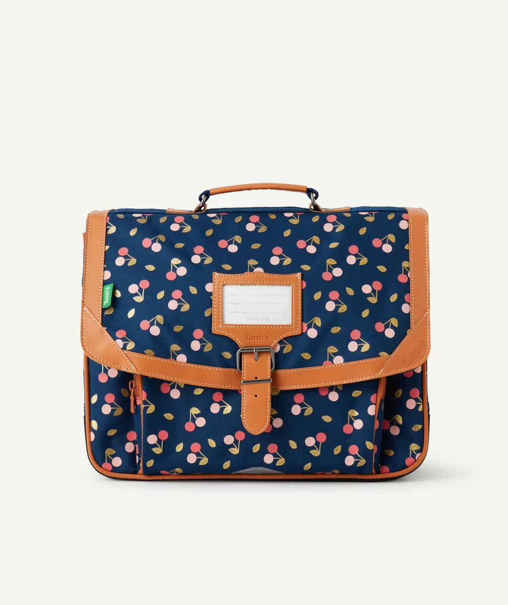 TANN'SLE CARTABLE ALEXA BLEU IMPRIMÉ CERISES