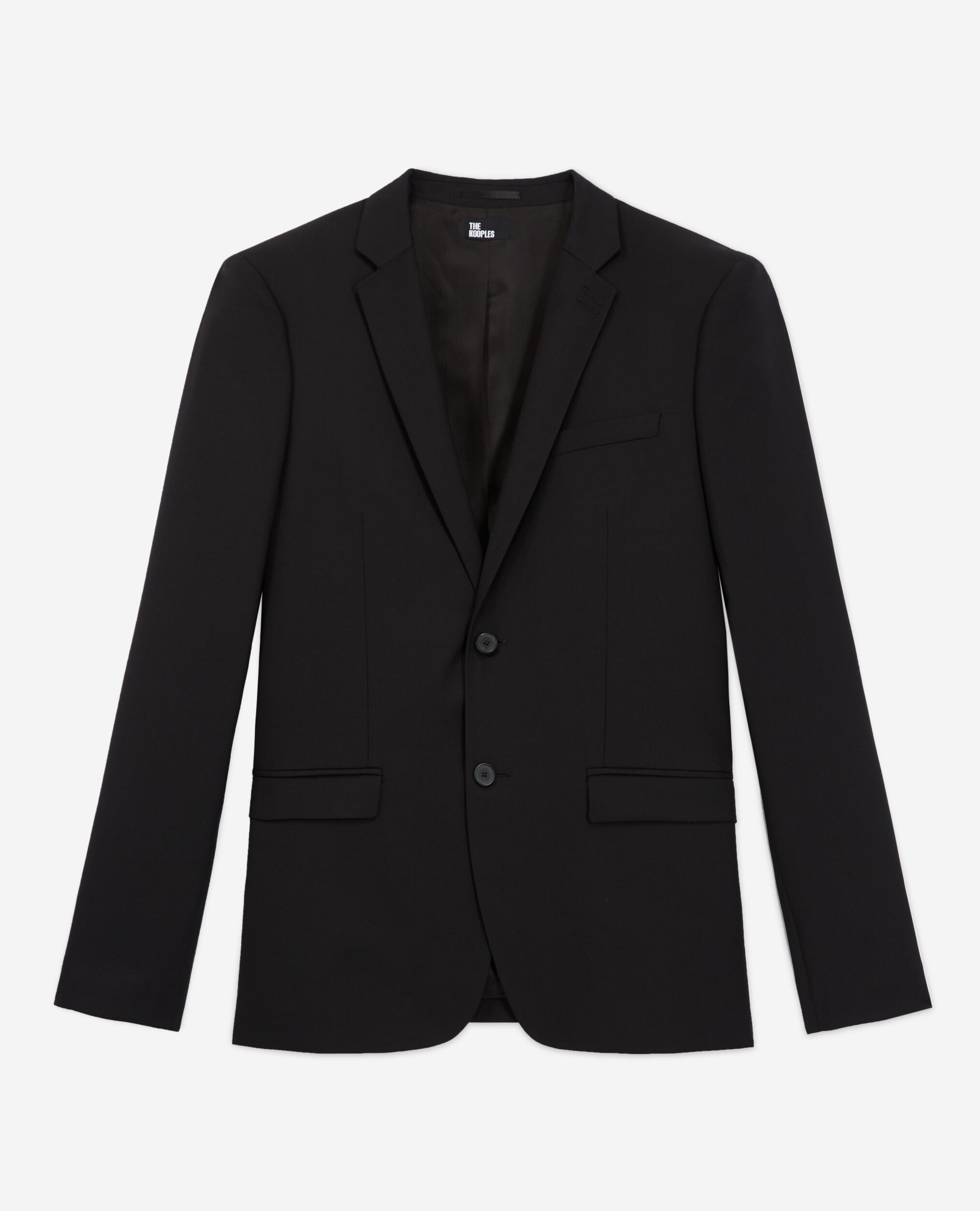Veste de costume en laine noire