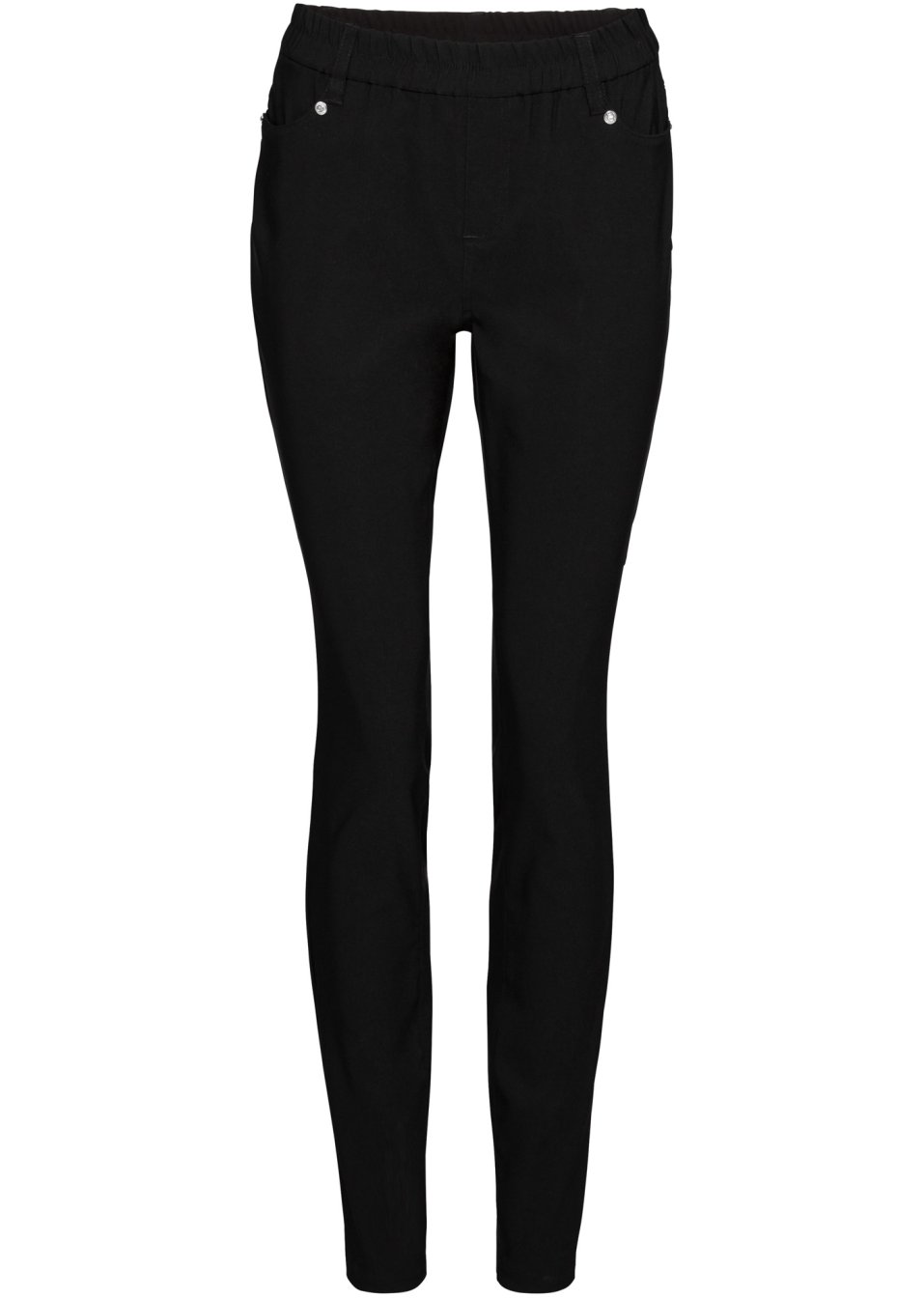 Pantalon extensible en bengaline, taille courte