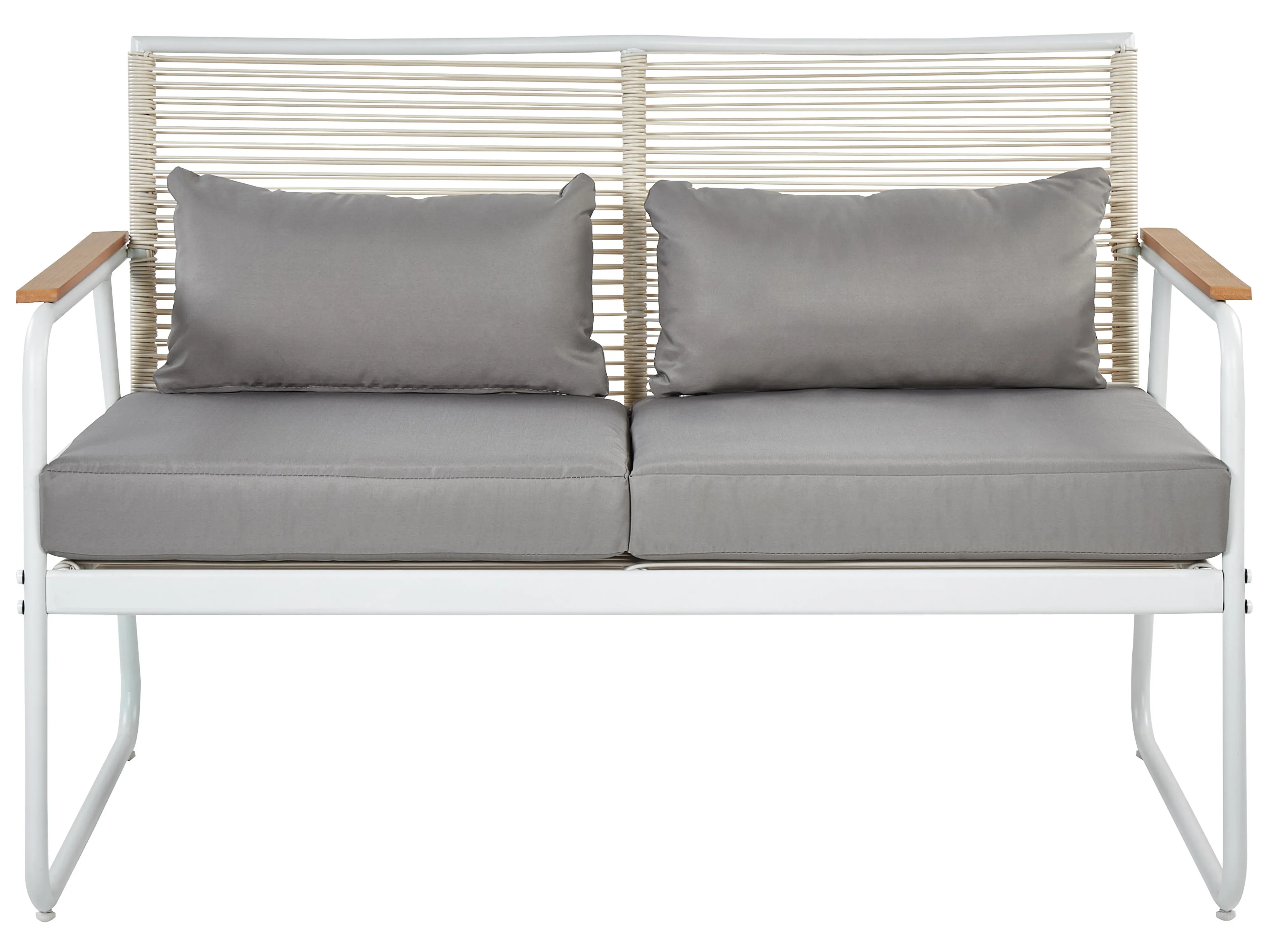 Loungeset met tafel 4-zits POMONTE Metaal Wit