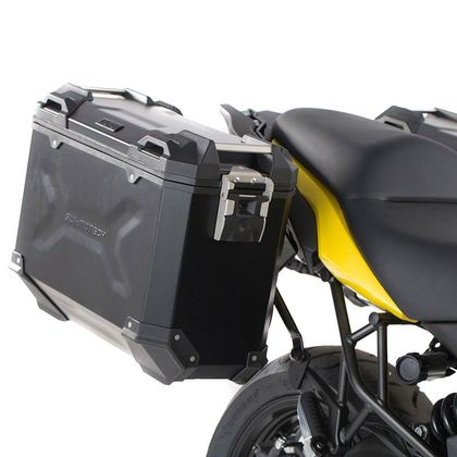 Valise SW-MOTECH KIT COMPLET TRAX ADVENTURE GRIS ANODISE 45/45 L - Gris