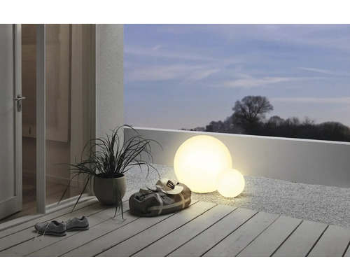 Buitenbollamp, 1-lichts, Ø 30 cm, Monterolo wit