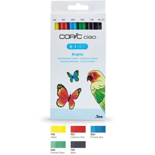 COPIC® ciao 5 1 Set Leuchtende Farben