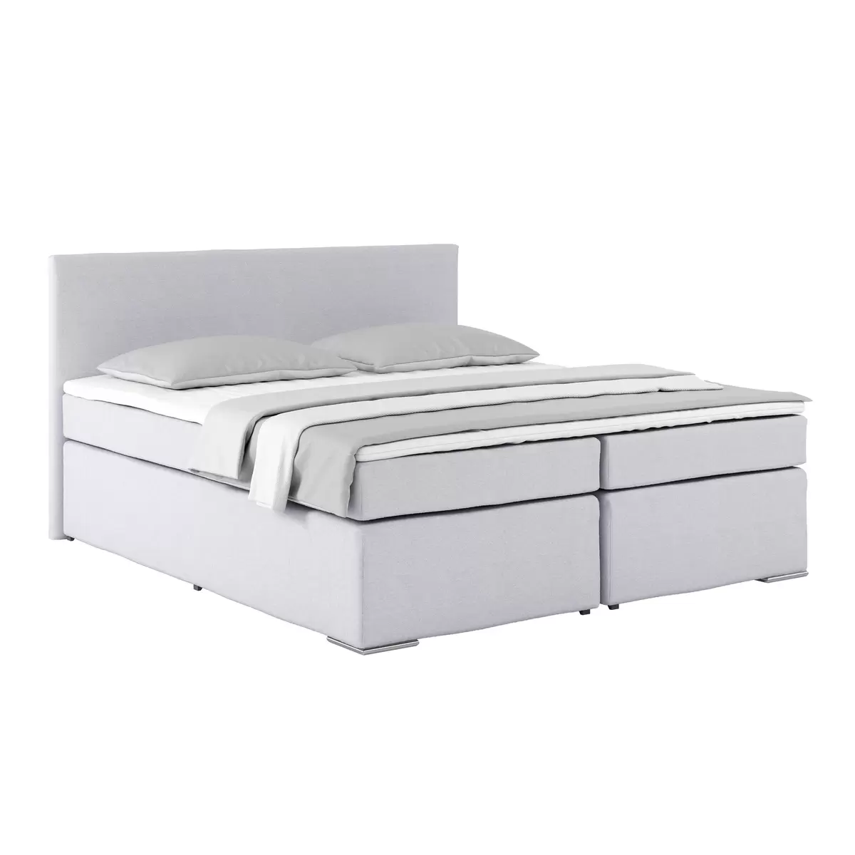 Boxspringbett Nero 180 x 200 Hellgrau