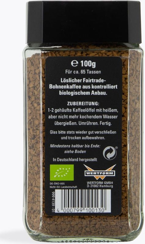 Mount Hagen - Single Origin - Oploskoffie - Biologisch - 100g