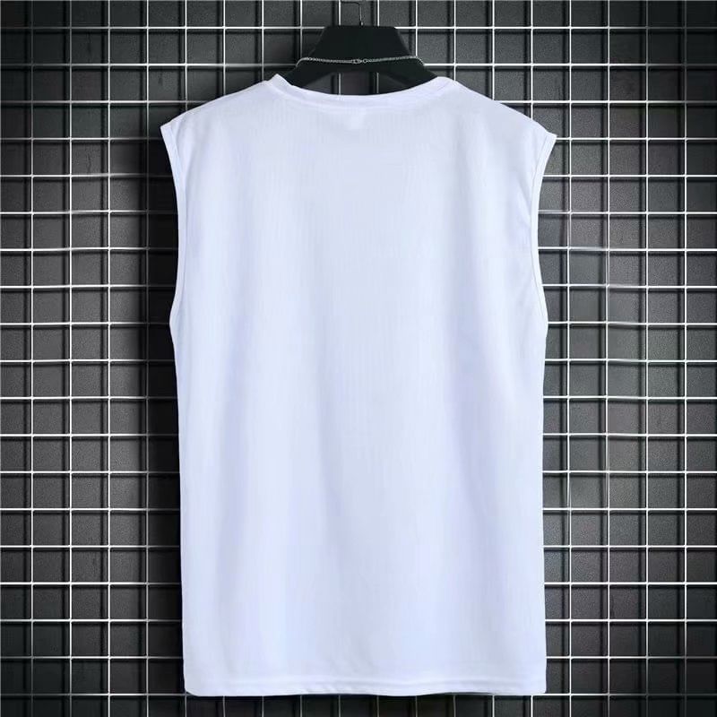 Acritus - Tanktop met ronde hals en effen kleur