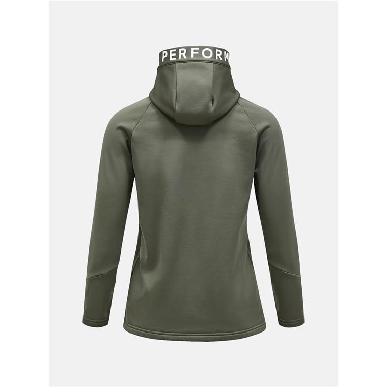 Peak Performance W Rider Zip Hood Pine Needle/Pine Needle