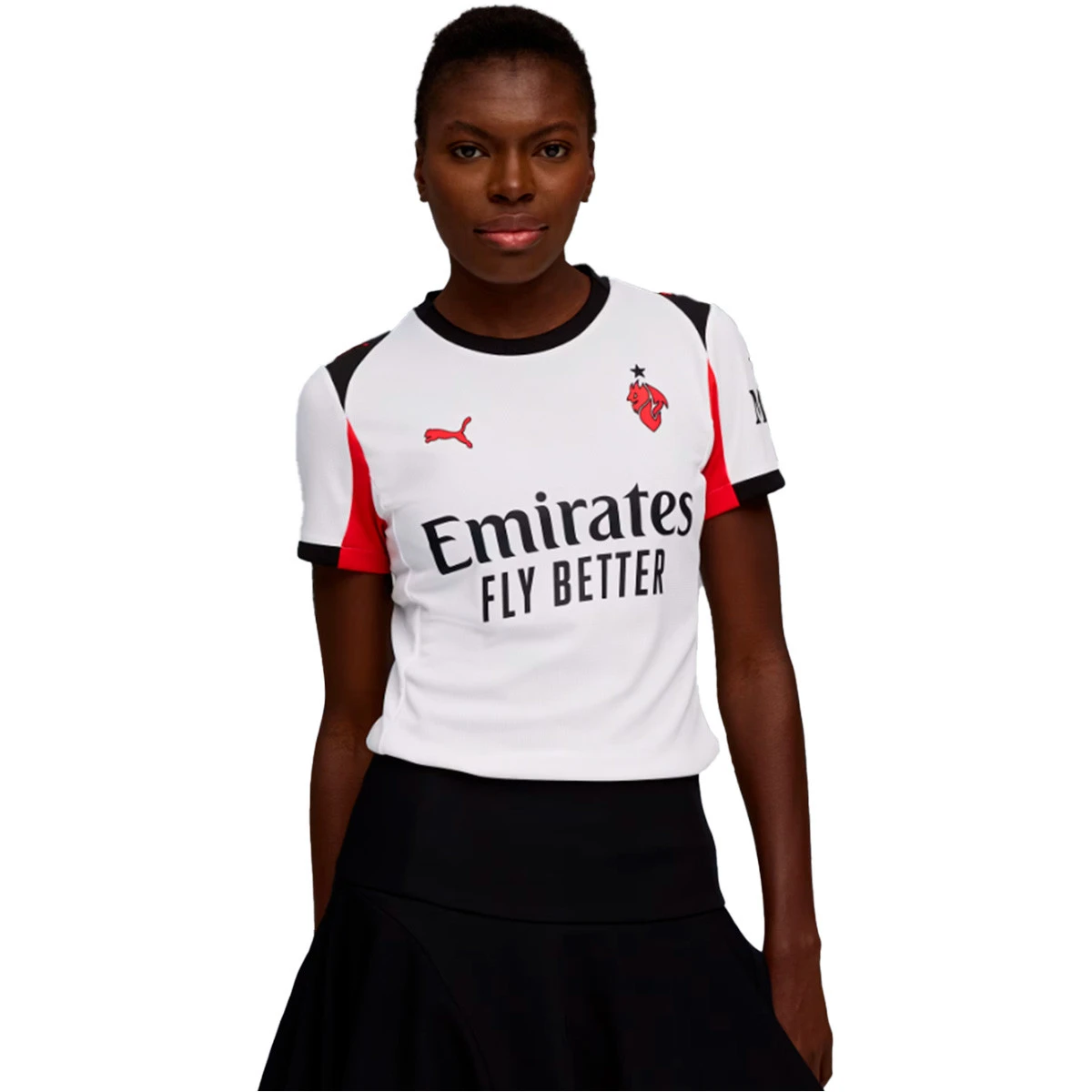 Camisola Puma AC Milan Segundo Equipamento 2025-2026 Mulher