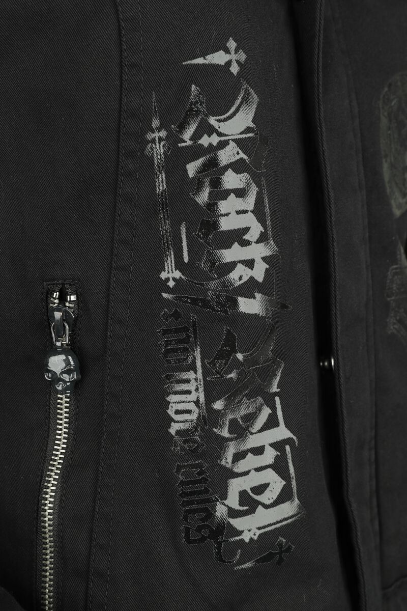 Manteau avec Impirmés Brillants | Rock Rebel by EMP Veste d'hiver