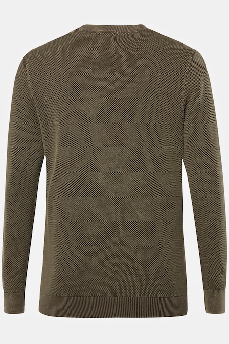 Pullover, Strukturstrick, Vintage Look, Rundhals