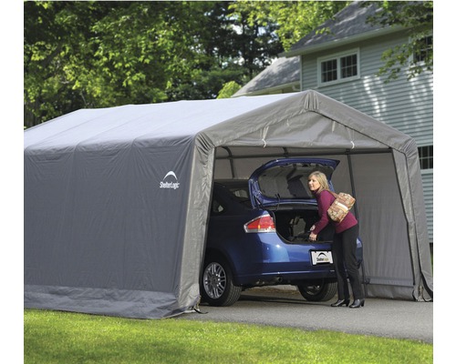 ShelterLogic In-a-Box enkele garage, 370 x 490 cm, grijs