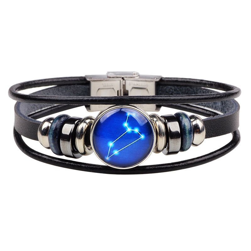 KINNO - Zodiac Echte Leren Armband