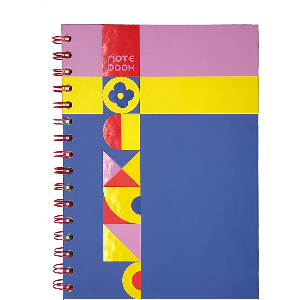 Caderno Espiral A5 Capa Dura Liso 96F Flower Note!