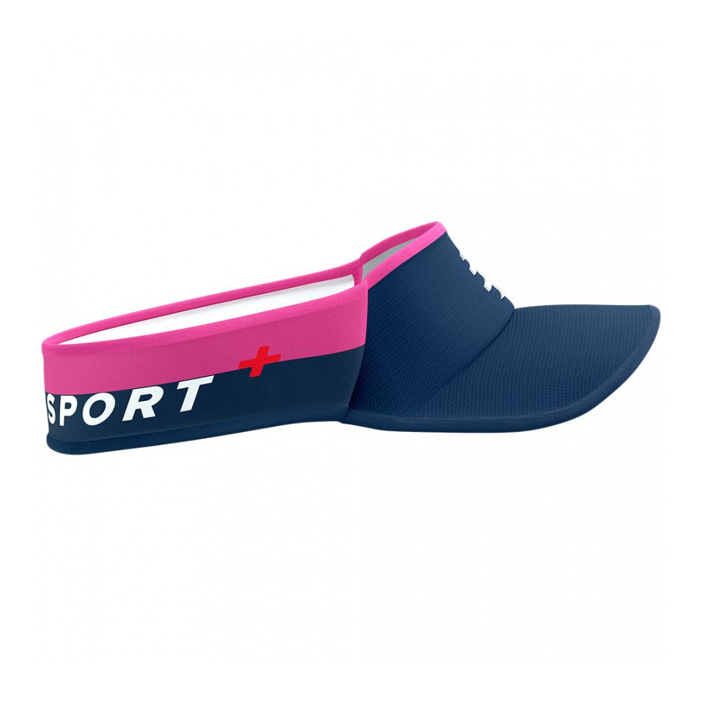 Compressport ULTRALIGHT - Visière mood indigo/magenta