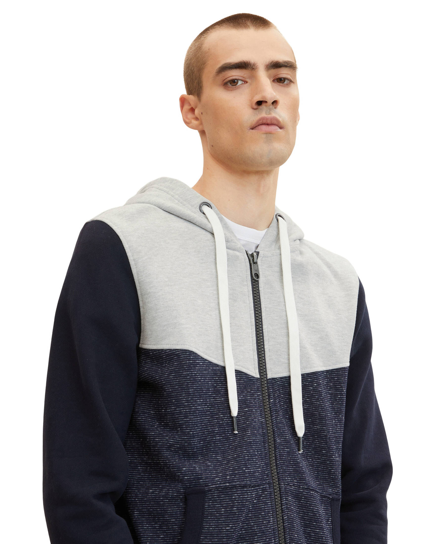 Tom Tailor| Herren Sweatjacke COLORBLOCK ZIPPER JACKET