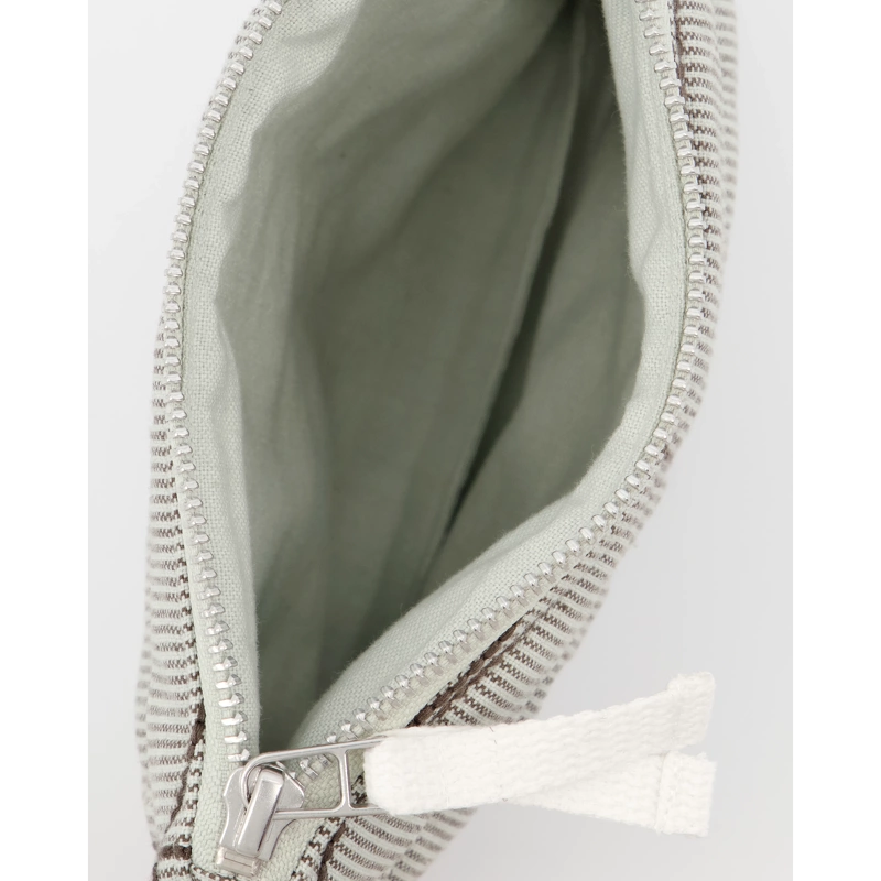 Meraki Makeup Pouch Mentha - Light Grey/Army Green