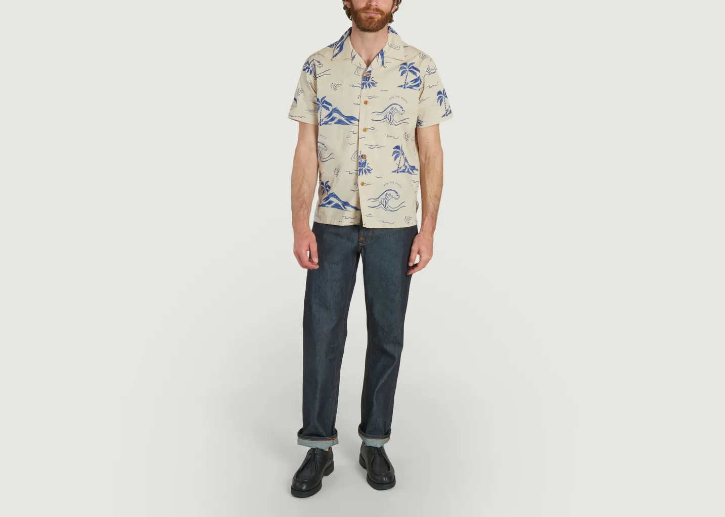 Chemise Arvid Waves Hawaii Nudie Jeans