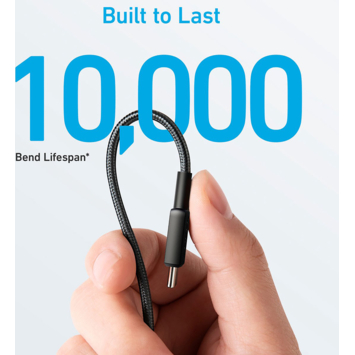 Anker 322 USB-C naar USB-C kabel snelladen 2 m zwart