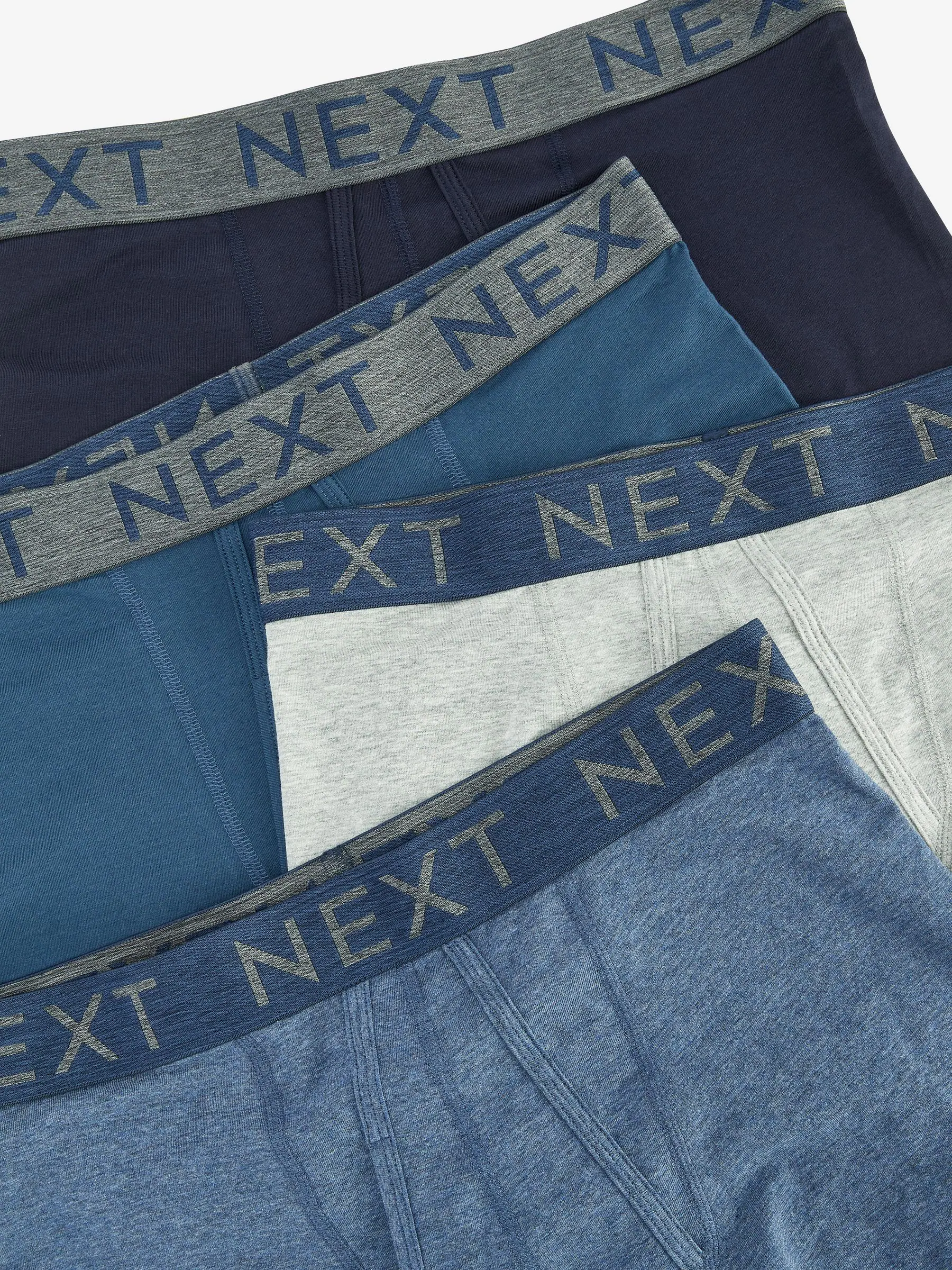 Blauw - Standaard - 10 Boxershorts zonder plooi