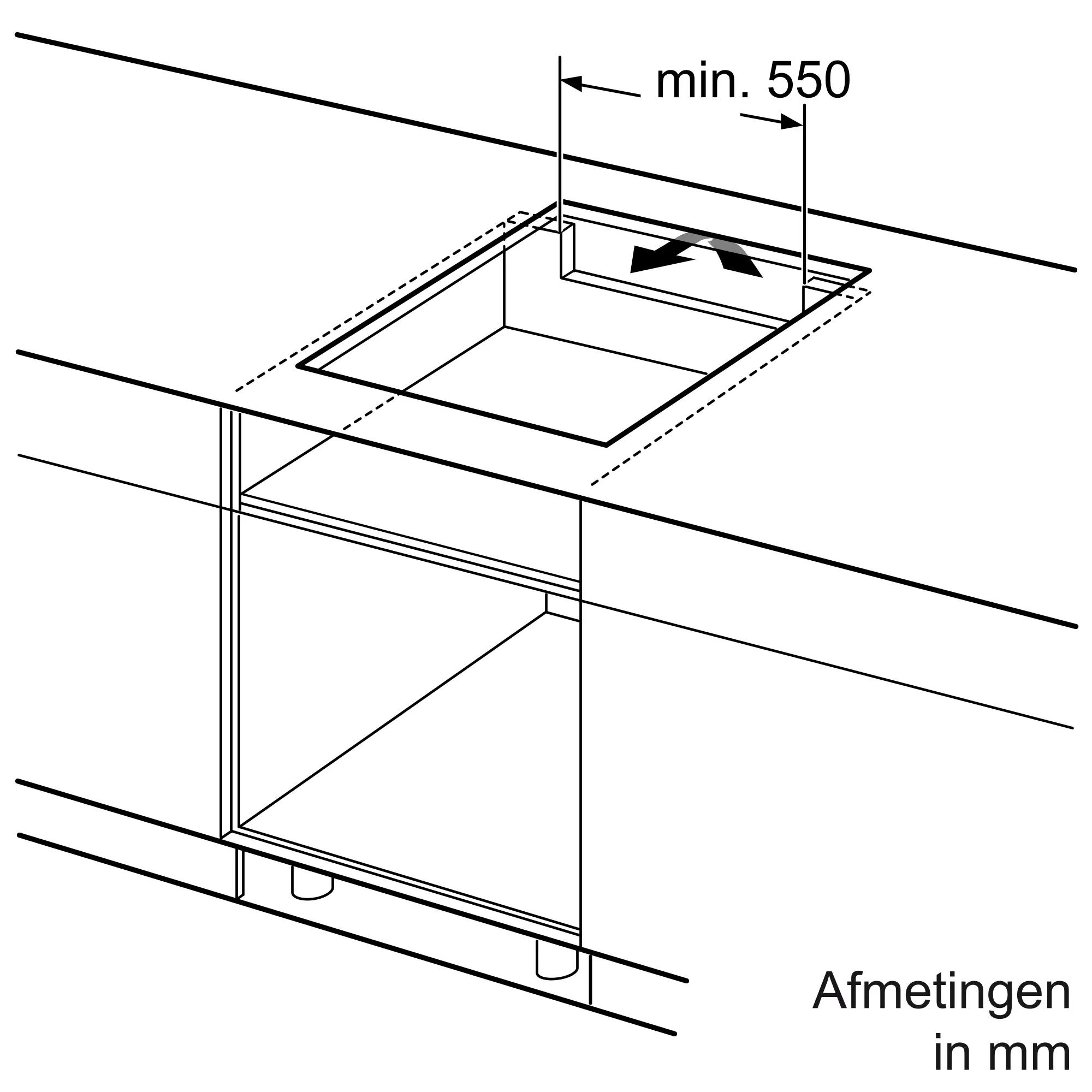Serie 6 Inductiekookplaat 60 cm Zwart, opbouwmontage zonder rand