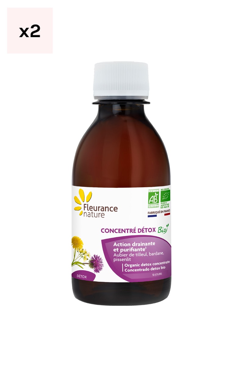 Concentrés détox bio - Purifier & drainer - 200 ml - 20 jours