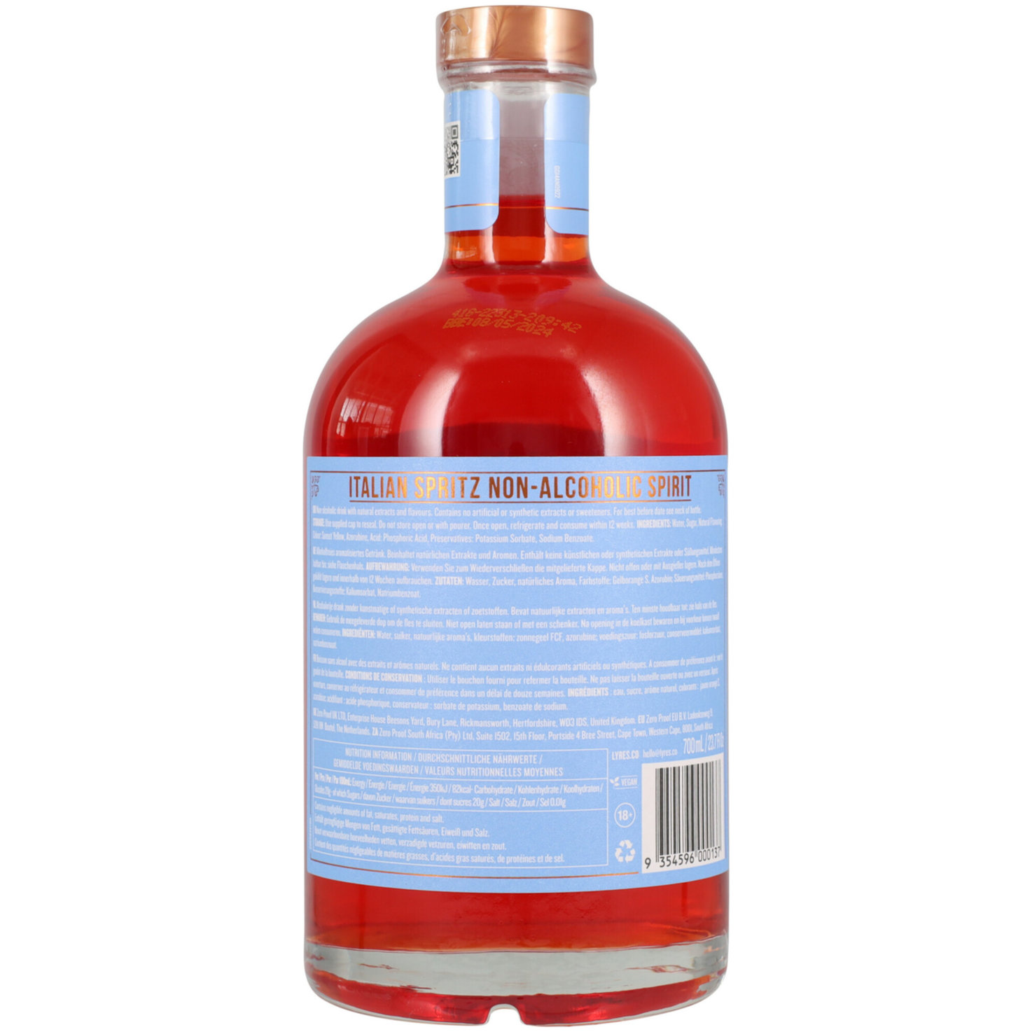 LYRE'S Italian Spritz alkoholfrei -70cl