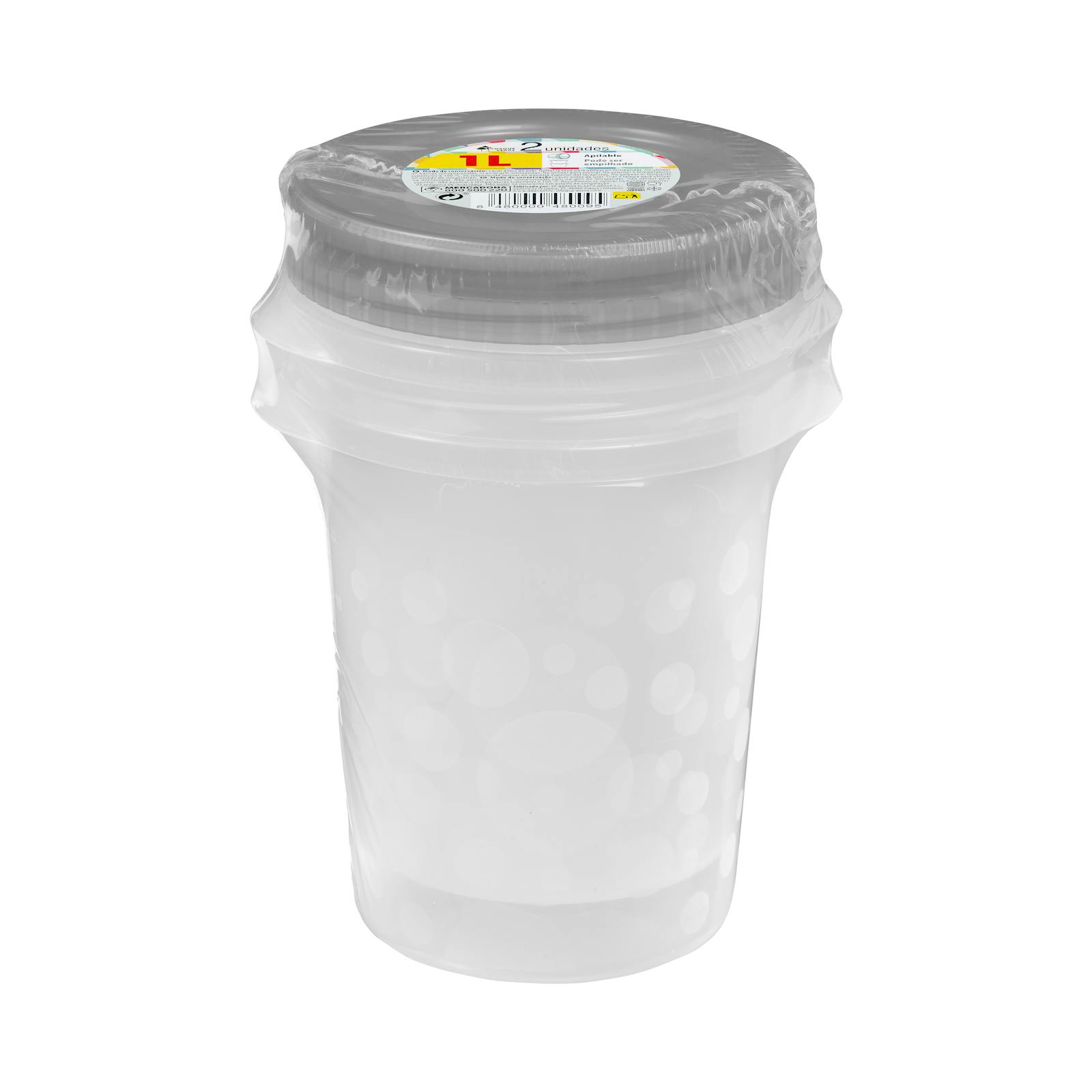 Récipient rond en plastique 1L Vert Forêt
