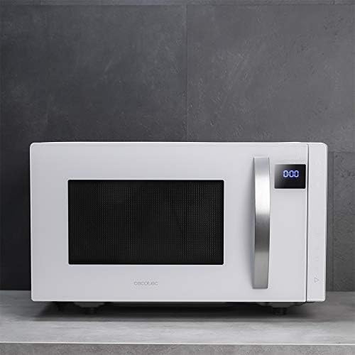 Cecotec Micro ondes numériques sans plaque GrandHeat 2010 Flatbed Steel. Puissance 700 W, Capacité 20 Litres, Grille 900 Watt, 9 Fonctions préréglées, Démarrage rapide, Nettoyage facile. : Cuisine et Maison
