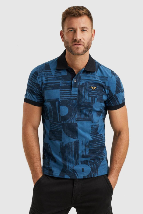 PME legend blauwe heren polo