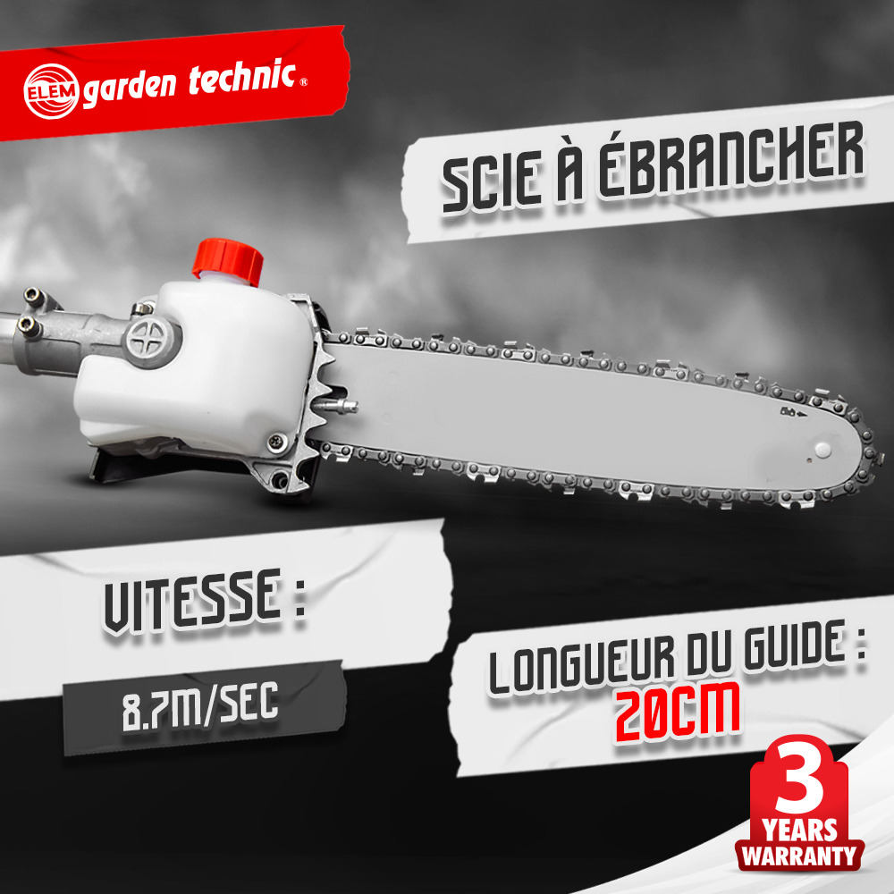 Scie a ebrancher - taille haies 1000w - elem garden