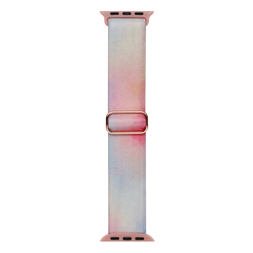 Apple Watch (42/41/40/38 mm) Elastisches Nylon Gummi Armband (Gelenkumfang: 160-230mm) - Aurora Pink
