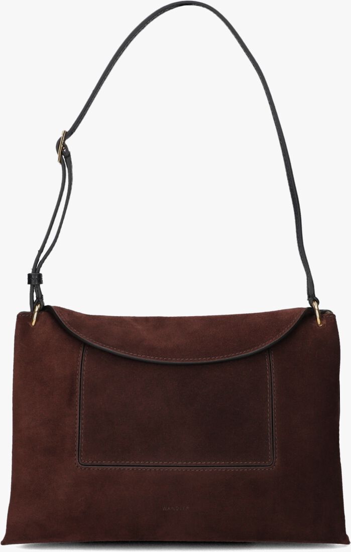 bruine wandler schoudertas penelope slouch bag