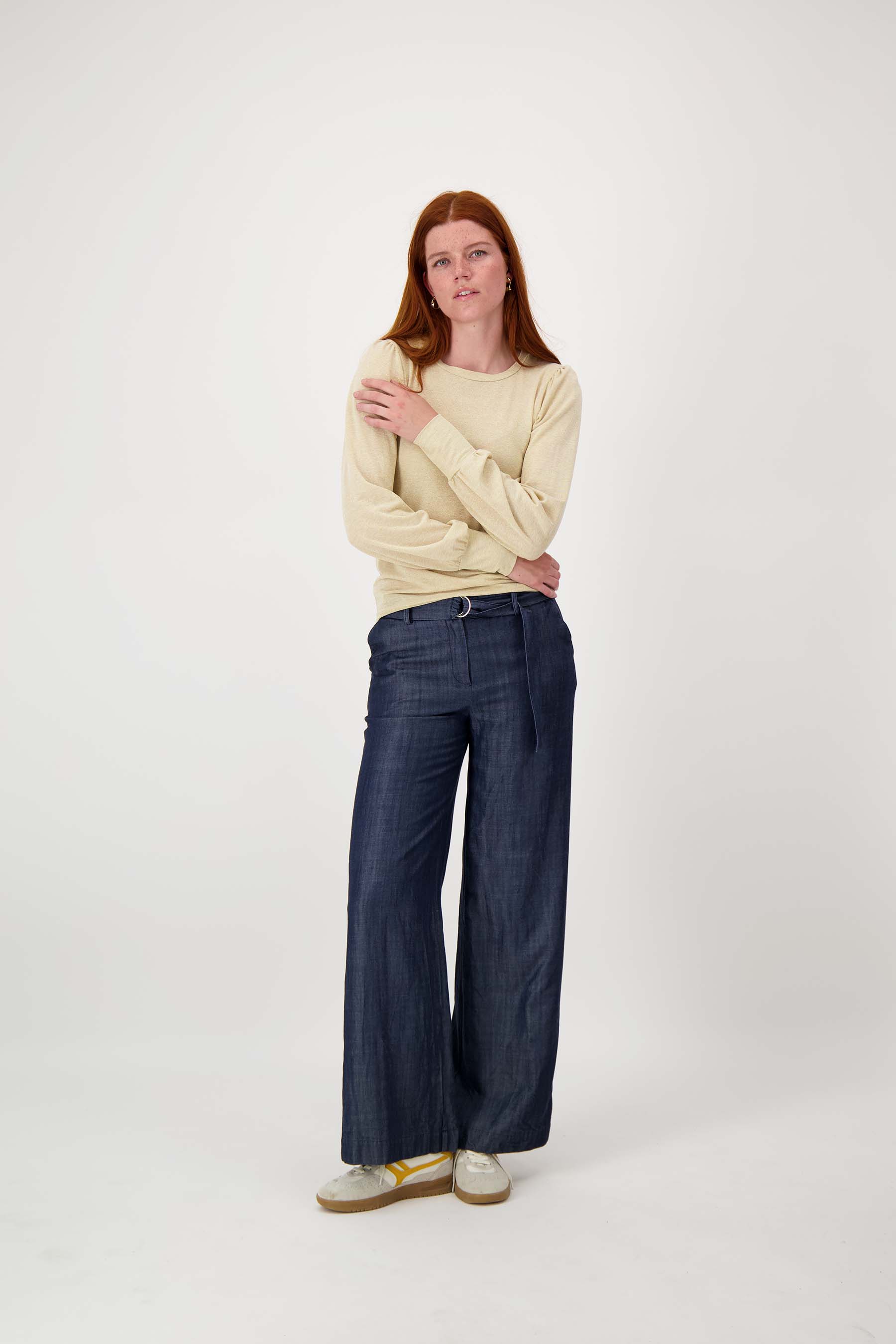 Top met lange mouwen shimmer