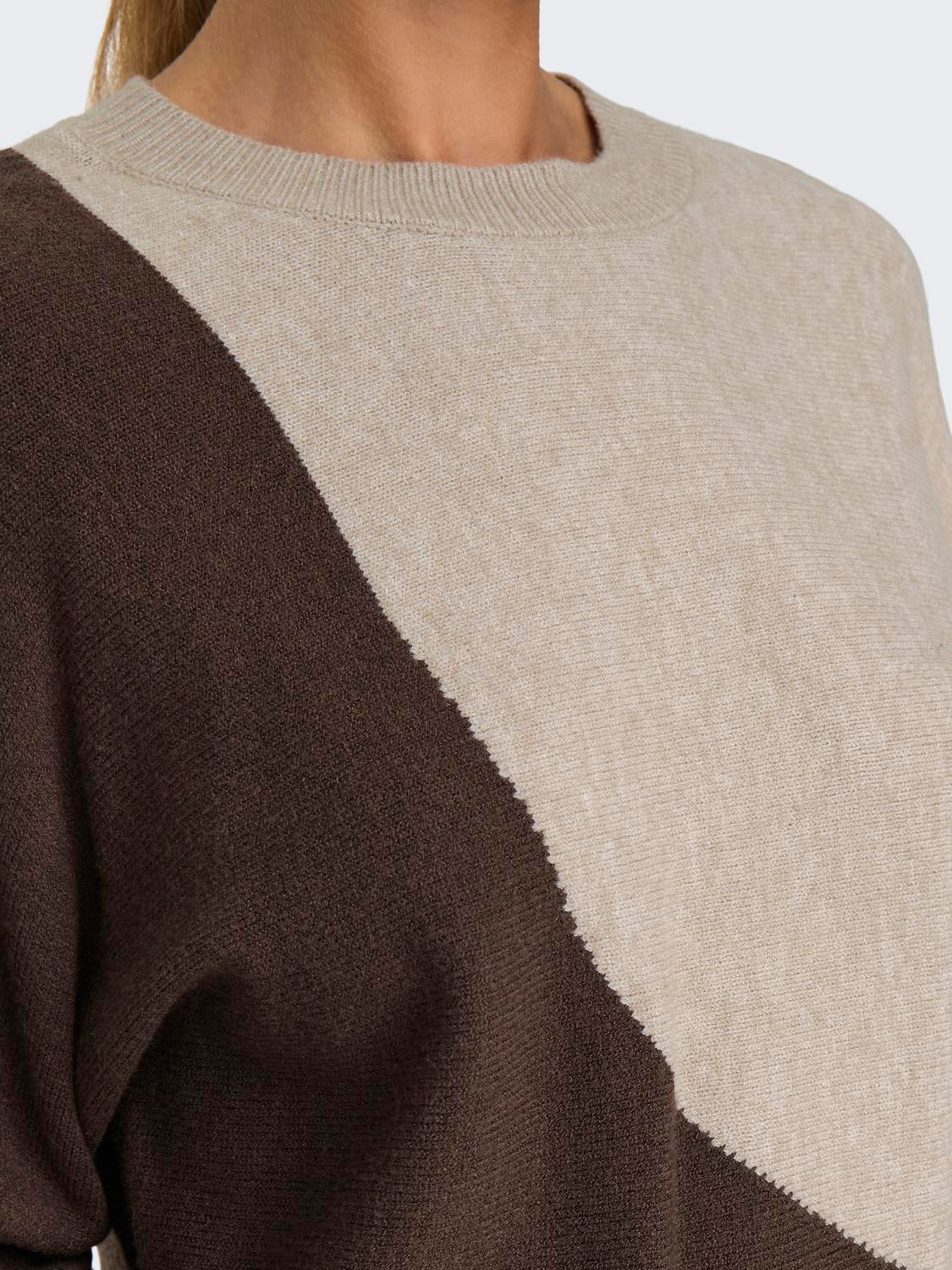JDYMARCO Strickpullover Chocolate Brown