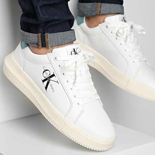 Baskets Chunky Cupsole Mono 0681 Bright White Oil Blue